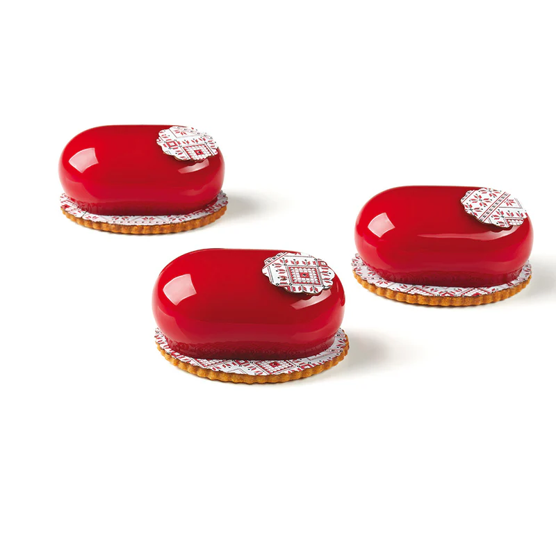 Pavoni 3D Pavoflex Silicone Mould Mister 400 X 300mm - 15 Indents 78 X 48 X H 33mm - Vol.90ml + Pack